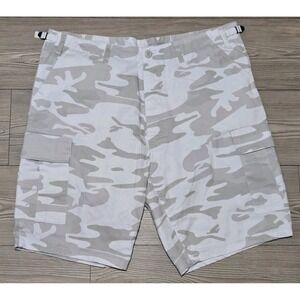 Rothco BDU Shorts Mens Large Cargo White Gray Camo Military Style